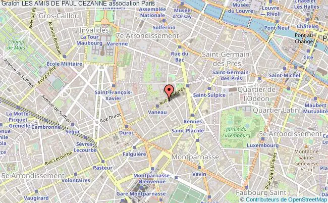 plan association Les Amis De Paul Cezanne Paris