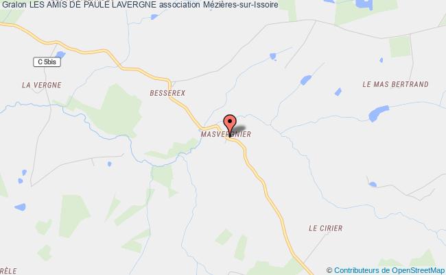 plan association Les Amis De Paule Lavergne Mézières-sur-Issoire