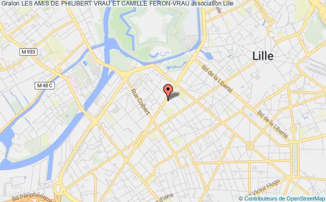plan association Les Amis De Philibert Vrau Et Camille Feron-vrau Lille
