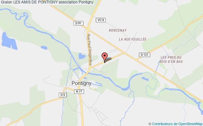 plan association Les Amis De Pontigny Pontigny
