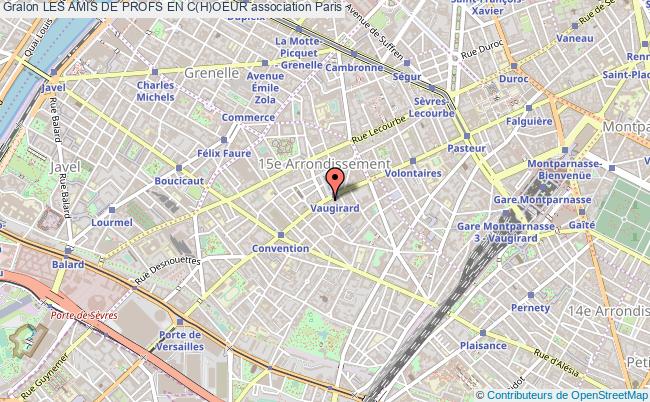 plan association Les Amis De Profs En C(h)oeur Paris