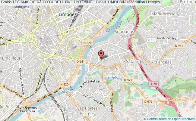 plan association Les Amis De Radio Chretienne En France Email Limousin Limoges