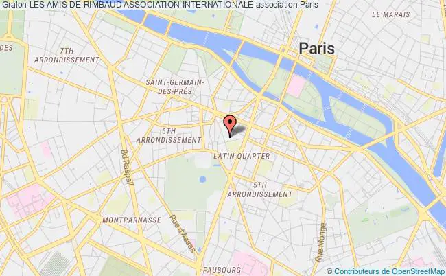 plan association Les Amis De Rimbaud Association Internationale Paris