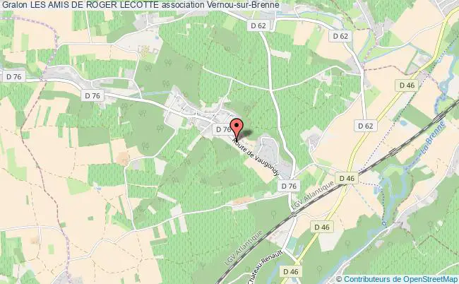 plan association Les Amis De Roger Lecotte Vernou-sur-Brenne