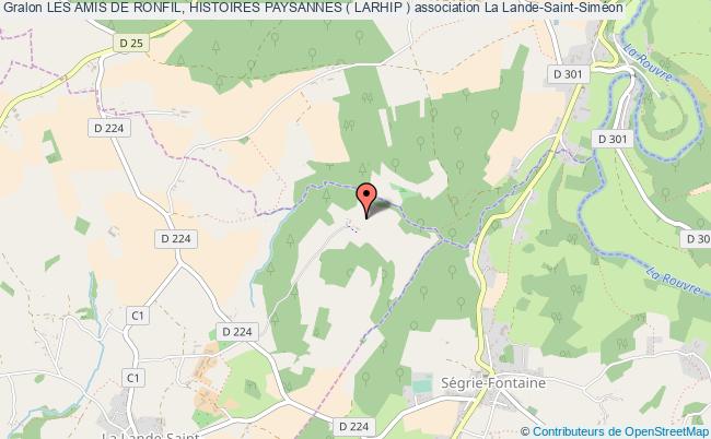 plan association Les Amis De Ronfil, Histoires Paysannes ( Larhip ) Lande-Saint-Siméon