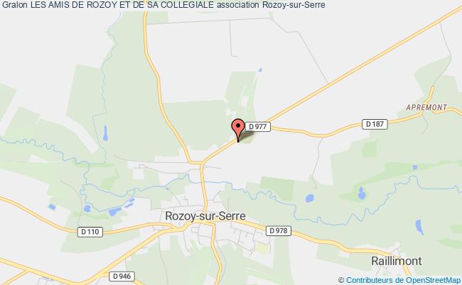 plan association Les Amis De Rozoy Et De Sa Collegiale Rozoy-sur-Serre