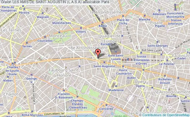 plan association Les Amis De Saint- Augustin (l.a.s.a) Paris