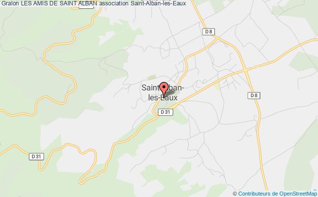 plan association Les Amis De Saint Alban Saint-Alban-les-Eaux