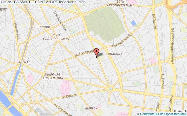 plan association Les Amis De Saint Andre Paris
