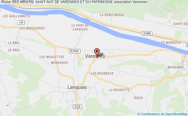 plan association Les Amis De Saint Avit De Varennes Et Du Patrimoine Varennes