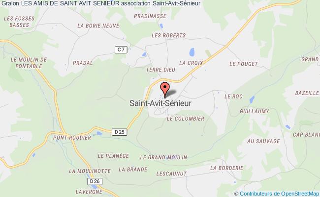 plan association Les Amis De Saint Avit Senieur Saint-Avit-Sénieur