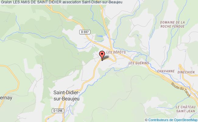 plan association Les Amis De Saint Didier Saint-Didier-sur-Beaujeu