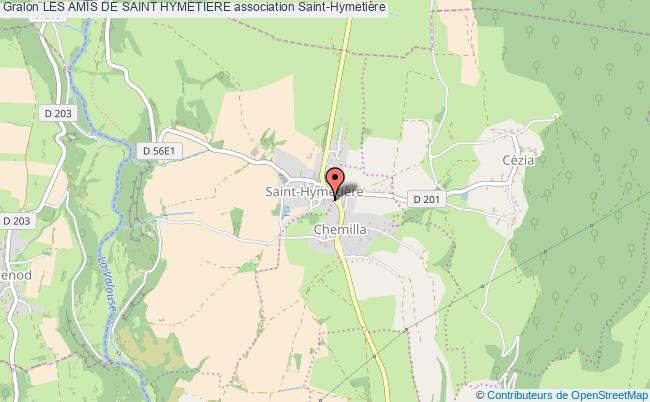 plan association Les Amis De Saint Hymetiere Saint-Hymetière