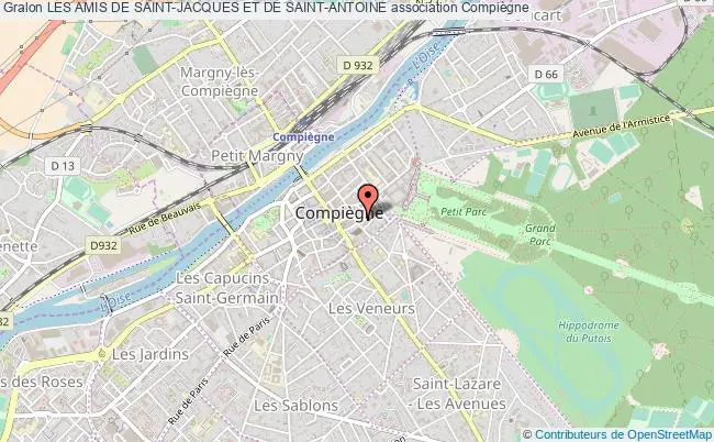 plan association Les Amis De Saint-jacques Et De Saint-antoine Compiègne