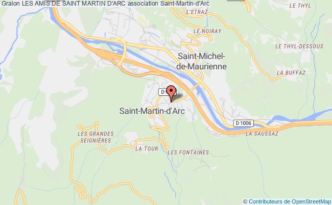 plan association Les Amis De Saint Martin D'arc Saint-Martin-d'Arc