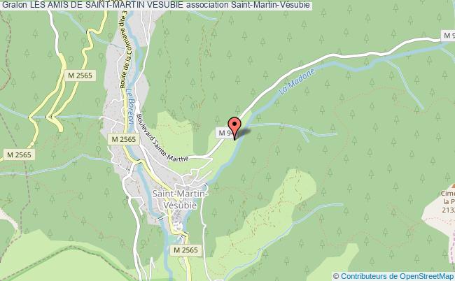 plan association Les Amis De Saint-martin Vesubie 