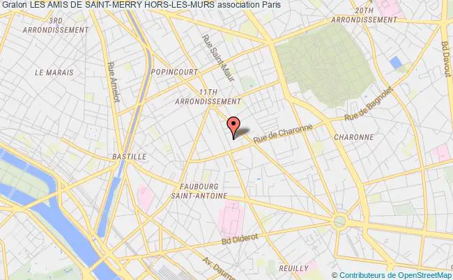 plan association Les Amis De Saint-merry Hors-les-murs Paris