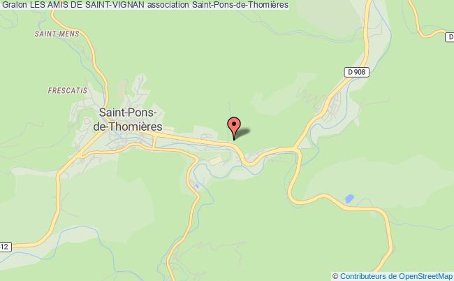 plan association Les Amis De Saint-vignan Saint-Pons-de-Thomières