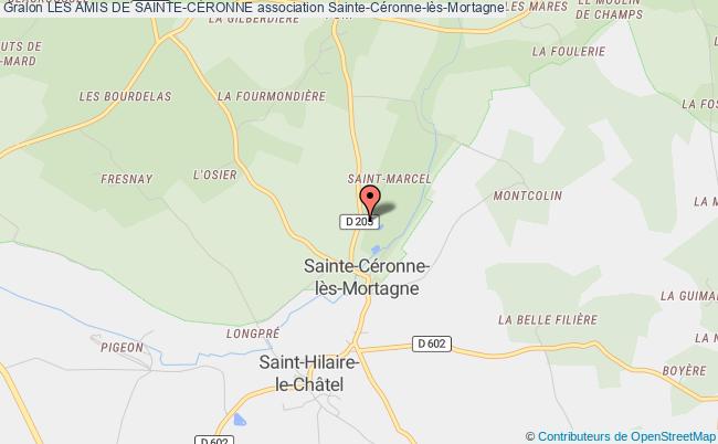 plan association Les Amis De Sainte-cÉronne Sainte-Céronne-lès-Mortagne