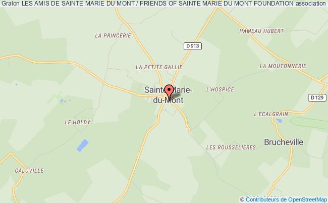 plan association Les Amis De Sainte Marie Du Mont / Friends Of Sainte Marie Du Mont Foundation Sainte-Marie-du-Mont