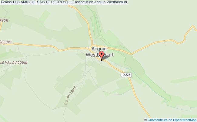 plan association Les Amis De Sainte PÉtronille Acquin-Westbécourt