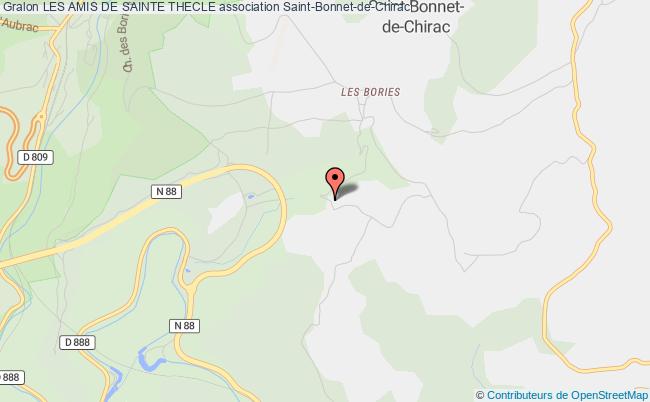 plan association Les Amis De Sainte Thecle Saint-Bonnet-de-Chirac