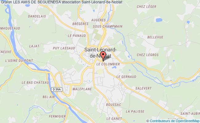 plan association Les Amis De Seguenega Saint-Léonard-de-Noblat
