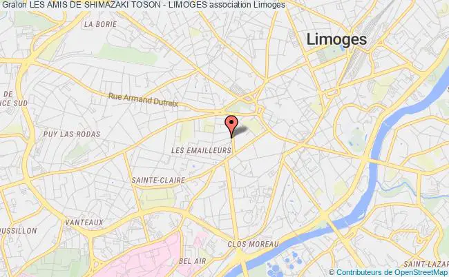 plan association Les Amis De Shimazaki Toson - Limoges Limoges