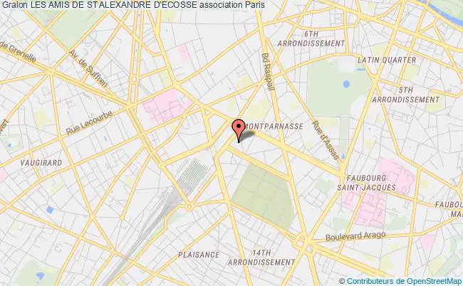 plan association Les Amis De St Alexandre D'ecosse PARIS