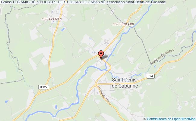 plan association Les Amis De St Hubert De St Denis De Cabanne Saint-Denis-de-Cabanne
