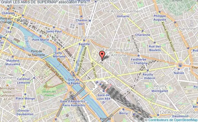 plan association Les Amis De Supermap Paris
