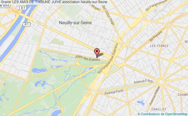 plan association Les Amis De Tribune Juive Neuilly-sur-Seine