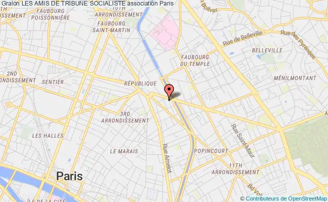 plan association Les Amis De Tribune Socialiste Paris