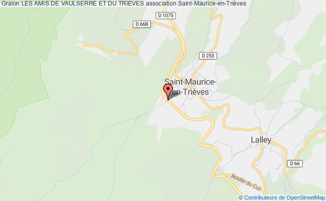 plan association Les Amis De Vaulserre Et Du Trieves Saint-Maurice-en-Trièves