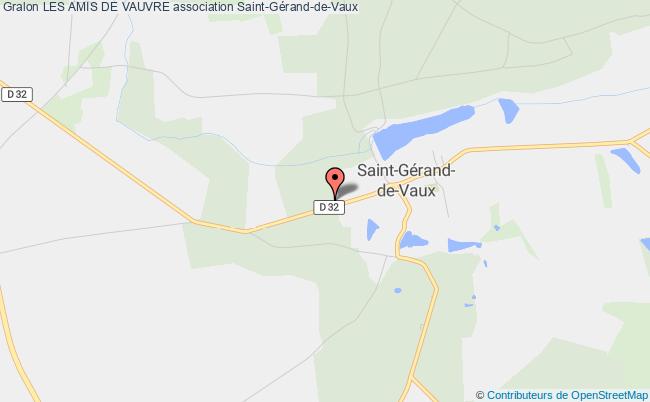 plan association Les Amis De Vauvre Saint-Gérand-de-Vaux