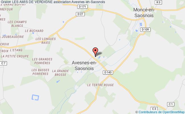 plan association Les Amis De Verdigne Avesnes-en-Saosnois
