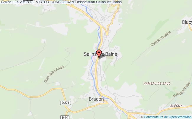 plan association Les Amis De Victor Considerant Salins-les-Bains