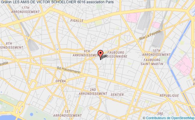 plan association Les Amis De Victor Schoelcher 6016 Paris
