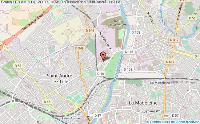 plan association Les Amis De Votre Maison Saint-André-lez-Lille