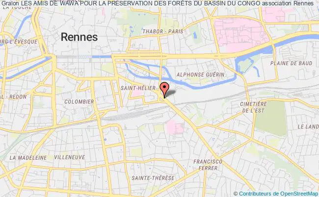 plan association Les Amis De Wawa Pour La PrÉservation Des ForÊts Du Bassin Du Congo Rennes