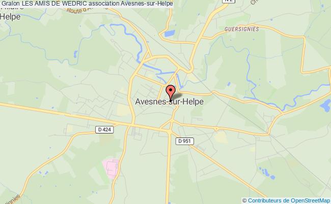 plan association Les Amis De Wedric Avesnes-sur-Helpe