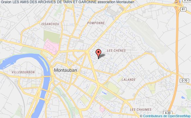 plan association Les Amis Des Archives De Tarn Et Garonne Montauban