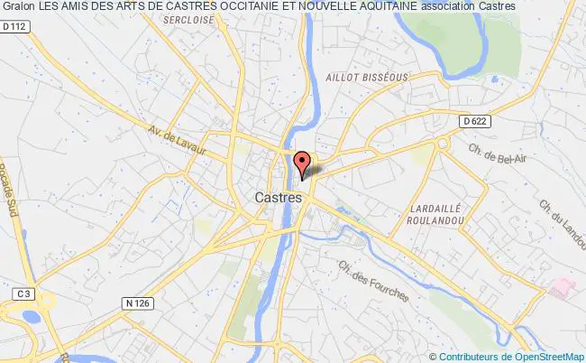 plan association Les Amis Des Arts De Castres Occitanie Et Nouvelle Aquitaine Castres
