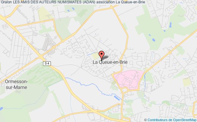 plan association Les Amis Des Auteurs Numismates (adan) La Queue-en-Brie