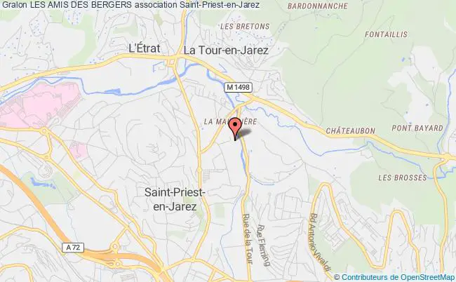 plan association Les Amis Des Bergers Saint-Priest-en-Jarez