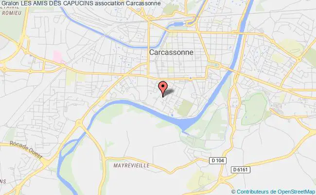 plan association Les Amis Des Capucins Carcassonne