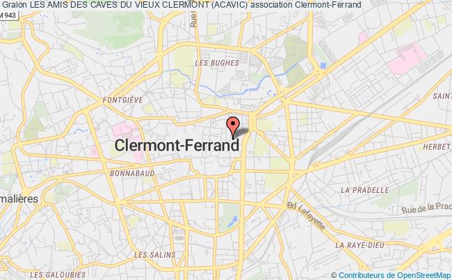plan association Les Amis Des Caves Du Vieux Clermont (acavic) Clermont-Ferrand