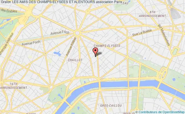 plan association Les Amis Des Champs-elysees Et Alentours Paris