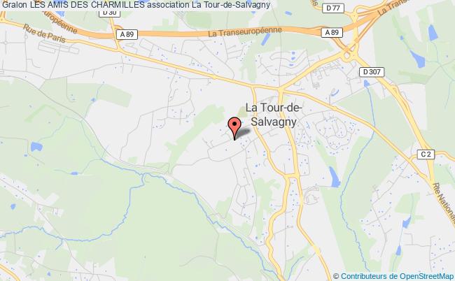 plan association Les Amis Des Charmilles La Tour-de-Salvagny