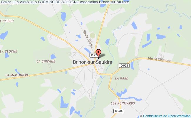plan association Les Amis Des Chemins De Sologne Brinon-sur-Sauldre